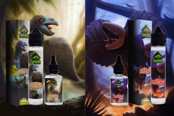 E liquides et concentrés Dinomelon et Frazorus Frutozor | Blog Le Petit Vapoteur